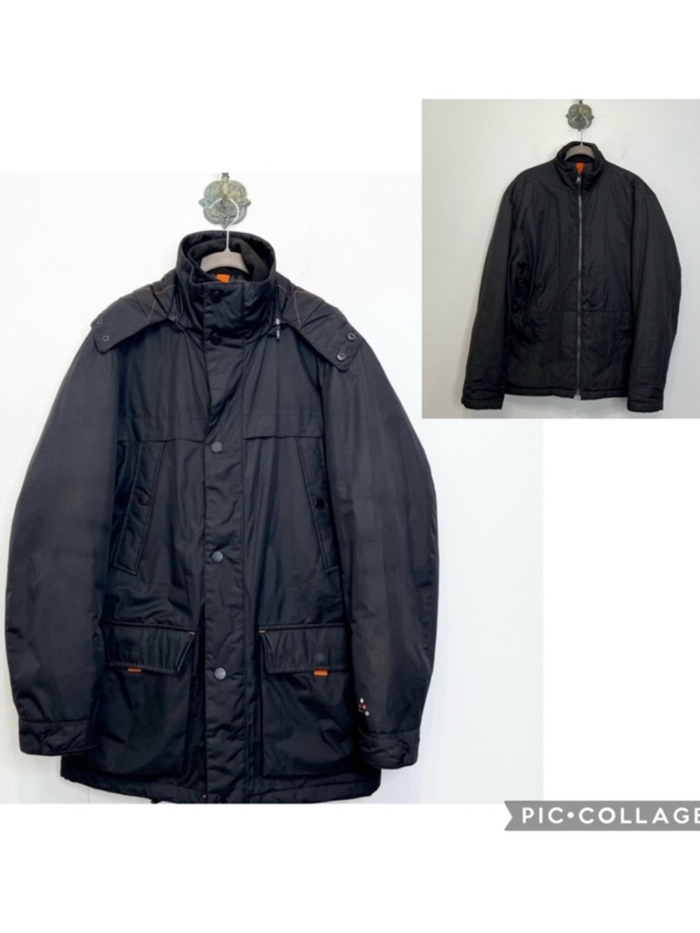 London Fog Black 3 in 1 Parka Coat Jacket Functional Outdoor Gear Men’s Sz Small